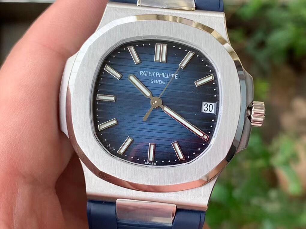 PATEK NAUTILUS 5711 STAINLESS STEEL RUBBER STRAP
