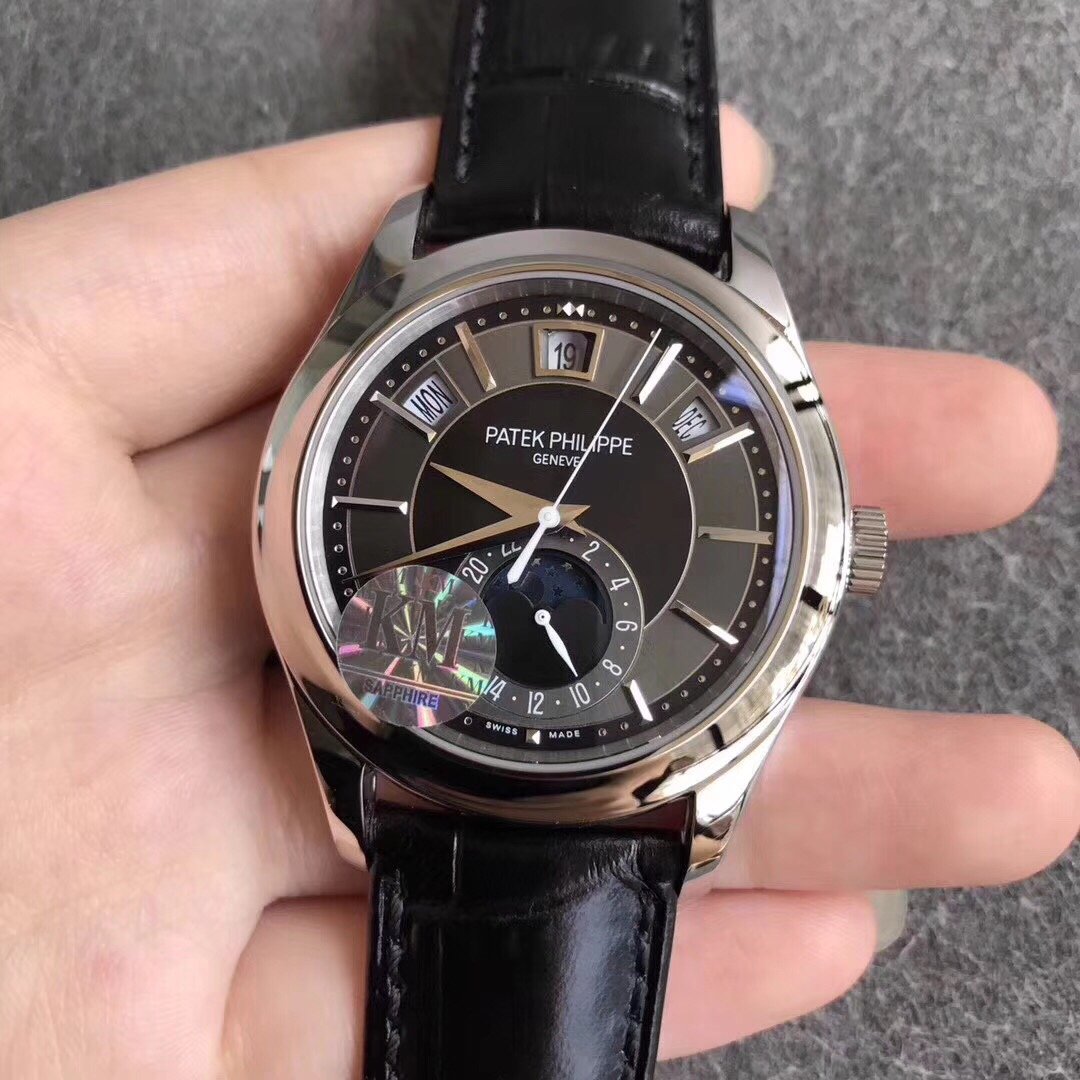 PATEK ANNUAL CALENDAR STEEL CASE BLACK DIAL