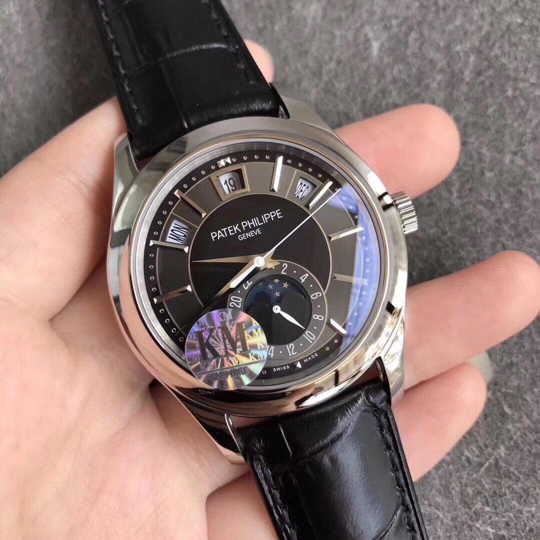 PATEK ANNUAL CALENDAR STEEL CASE BLACK DIAL