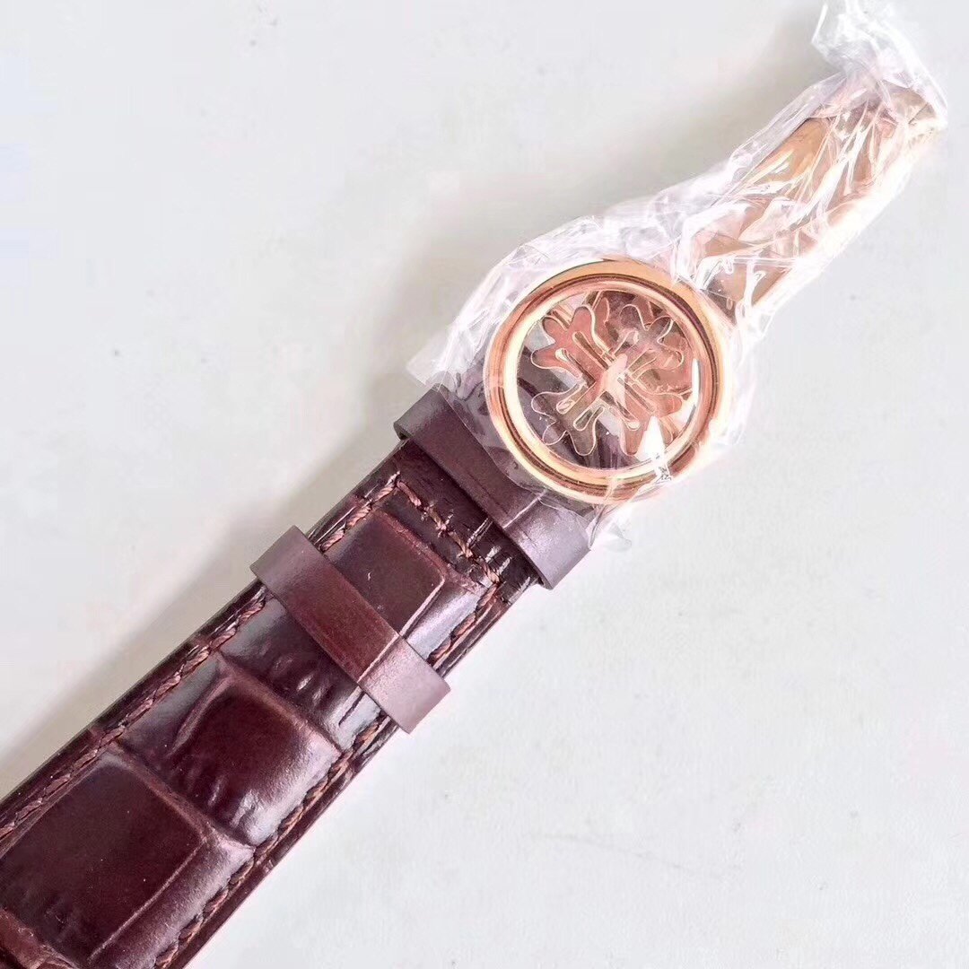 PATEK CALATRA MOONPHSE ANNUAL CALENDAR ROSE GOLD WHITE DIAL