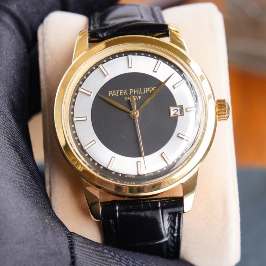 PATEK CALATRAVA 40 GOLD CASE BLACK DIAL