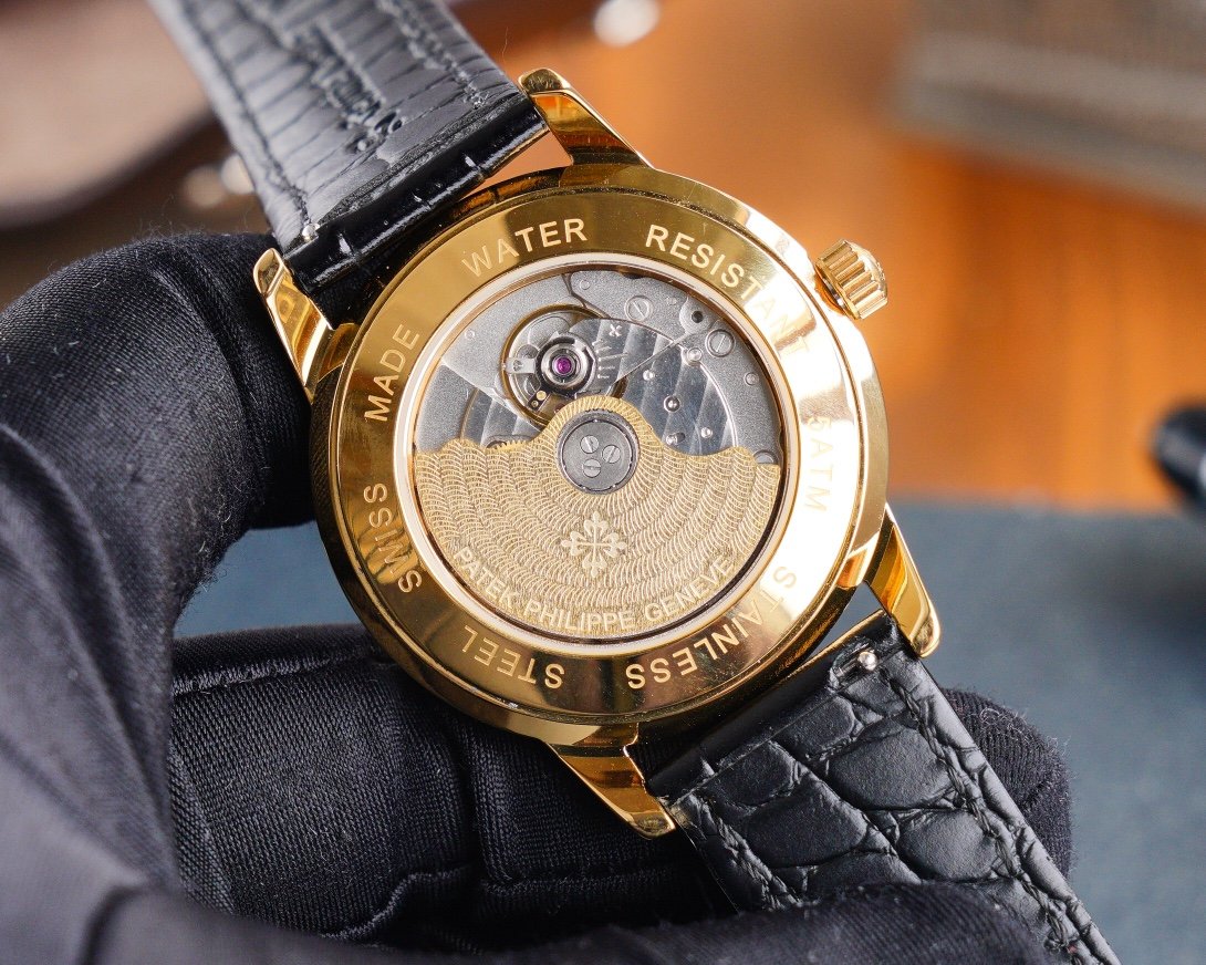 PATEK CALATRAVA 40 GOLD CASE BLACK DIAL