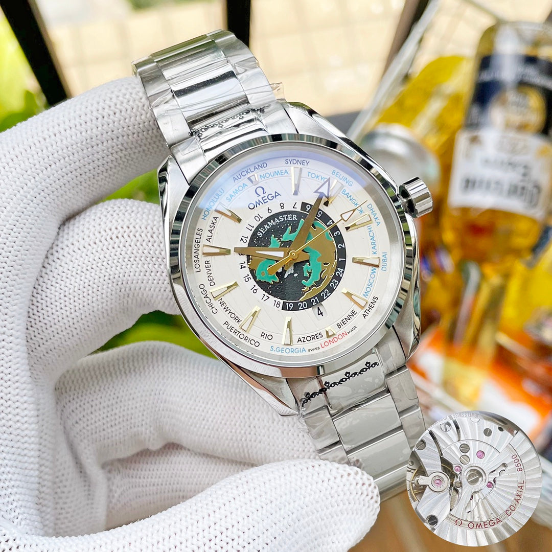 SEAMASTER AQUA TERRA 150M WORLDTIMER STEEL