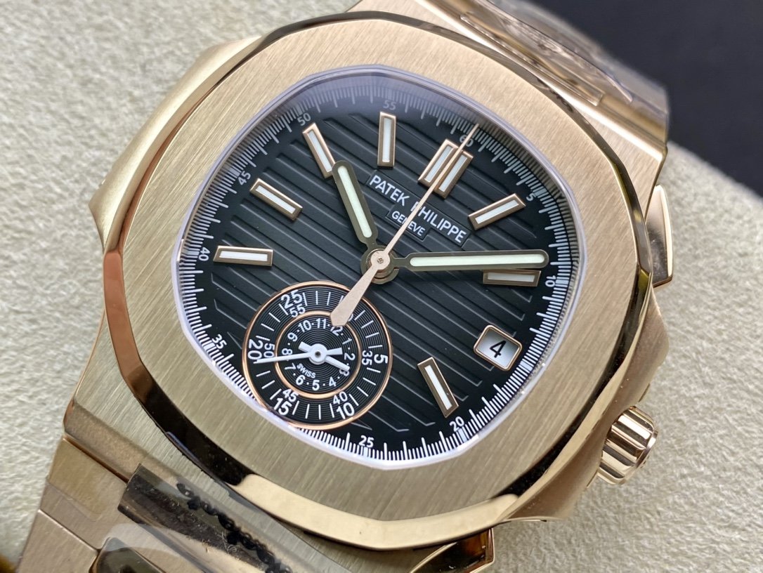 PATEK NAUTILUS 5980/1AR-001 CHRONOGRAPH BLUE DIAL