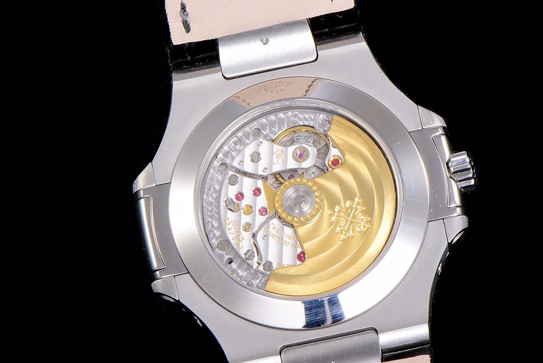 PATEK NAUTILUS MOONPHASE ANNUAL CALENDAR WHITE DIAL LEATHER