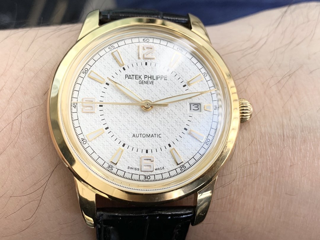 PATEK CALATRAVA 40 GOLD CASE WHITE DIAL