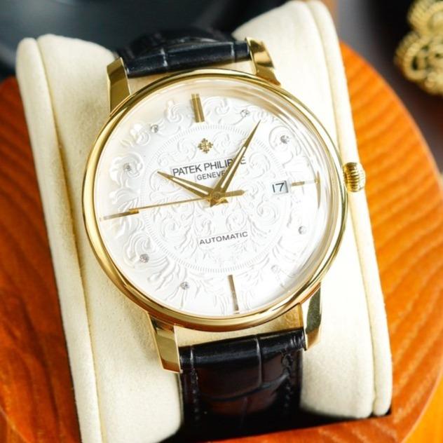 PATEK CALATRAVA 40 GOLD CASE LEATHER