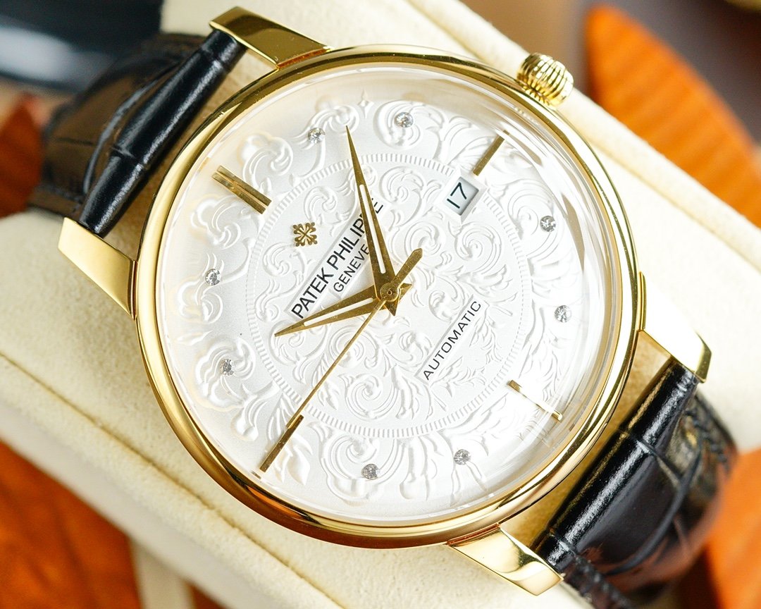PATEK CALATRAVA 40 GOLD CASE LEATHER