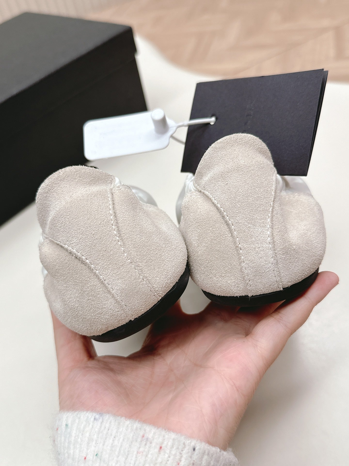 Prada Collapse Stretch Sneakers White mix Gray Recycled Nylon and Suede  154632