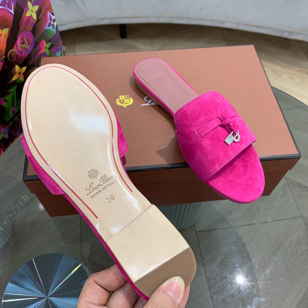 LP SUMMER CHARMS SANDALS BRIGHT PINK SUEDE