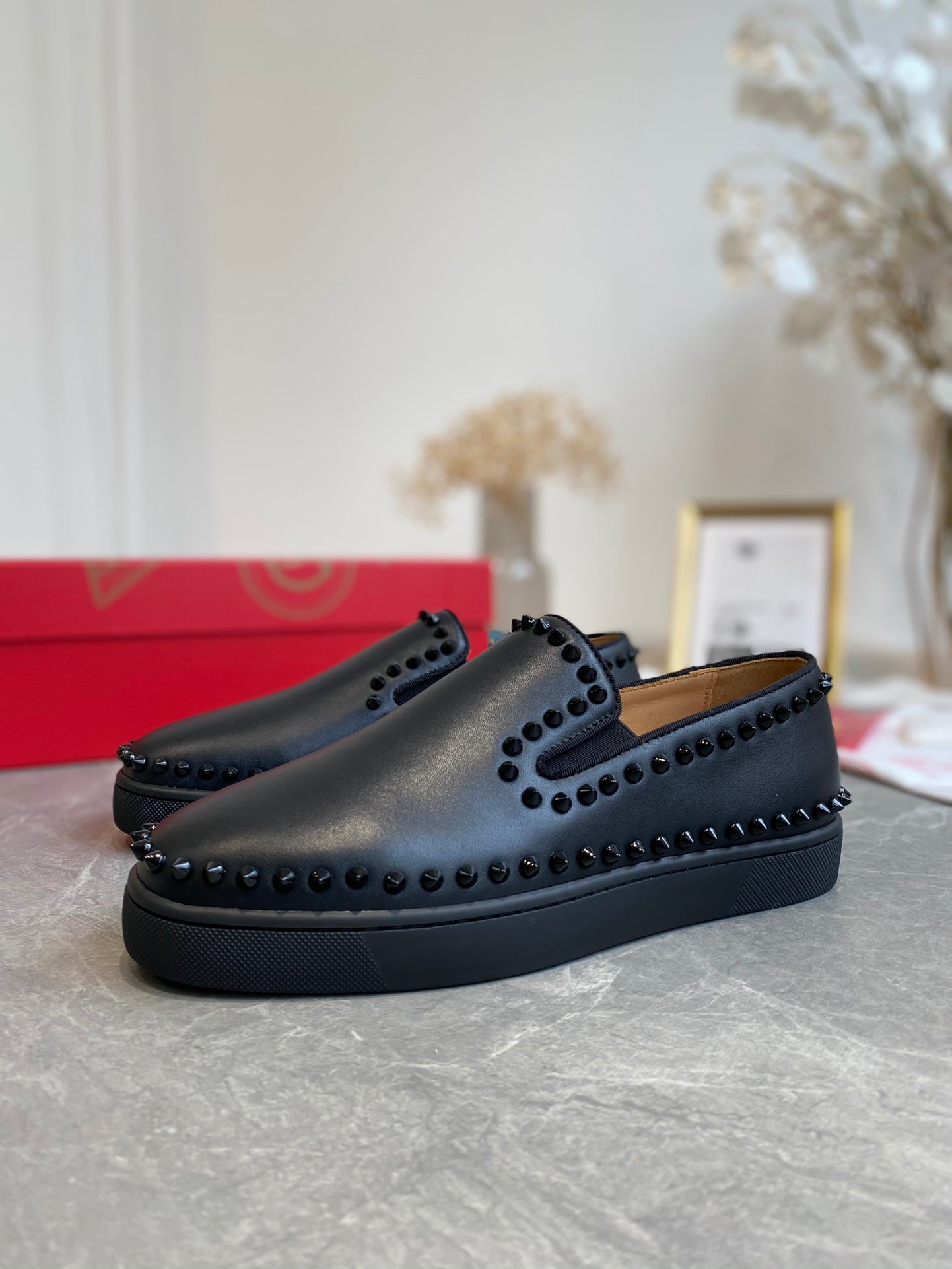 CL Loafers Cowhide and Spikes 242392