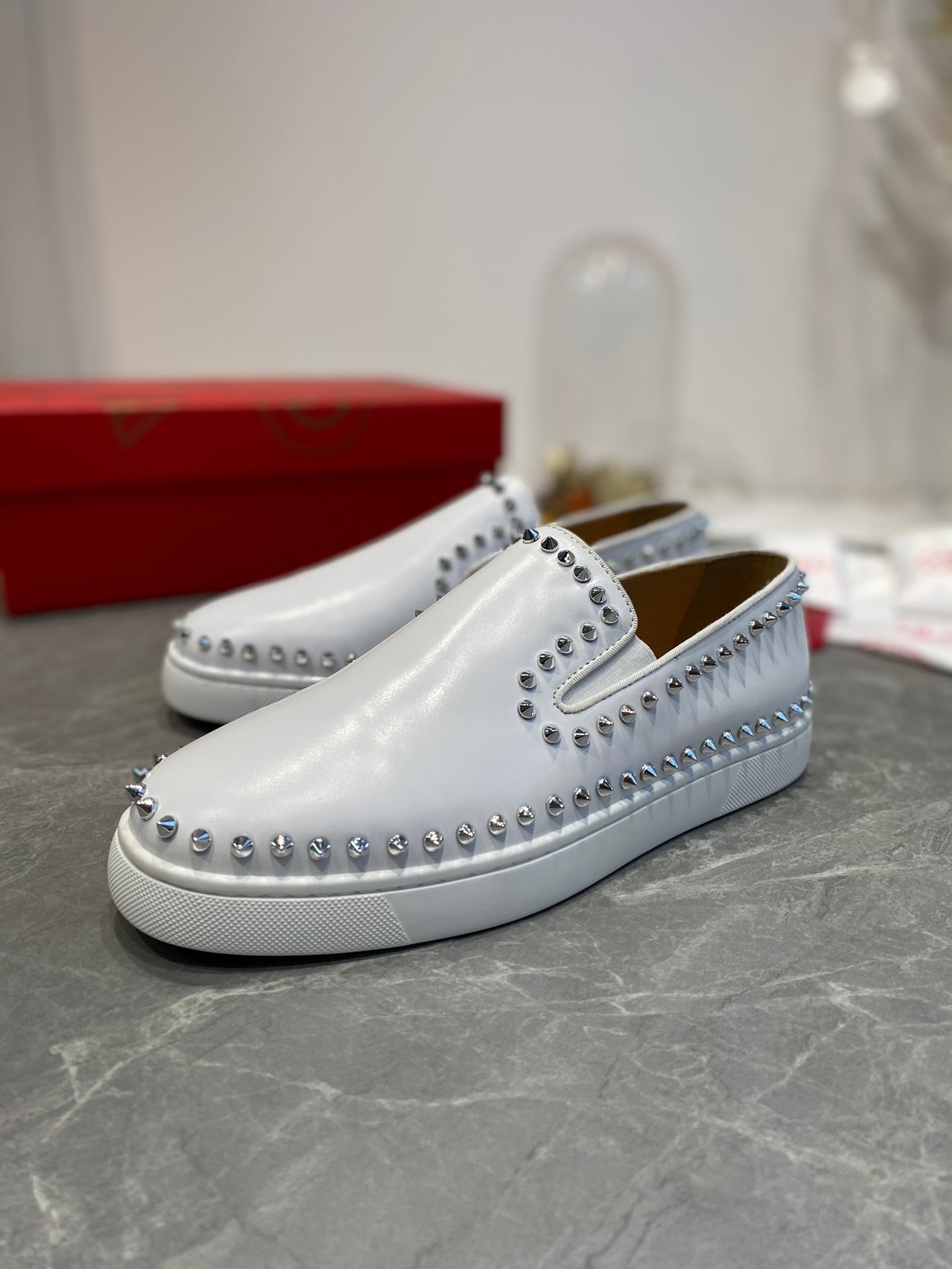 CL Loafers Cowhide and Spikes 242392