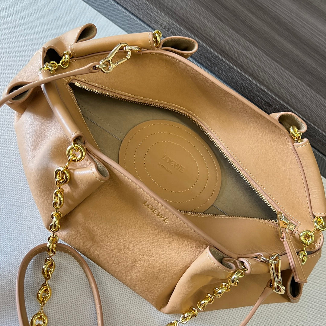 Loewe Small Dumpling Bag 35 Light Tan Calfskin 280639