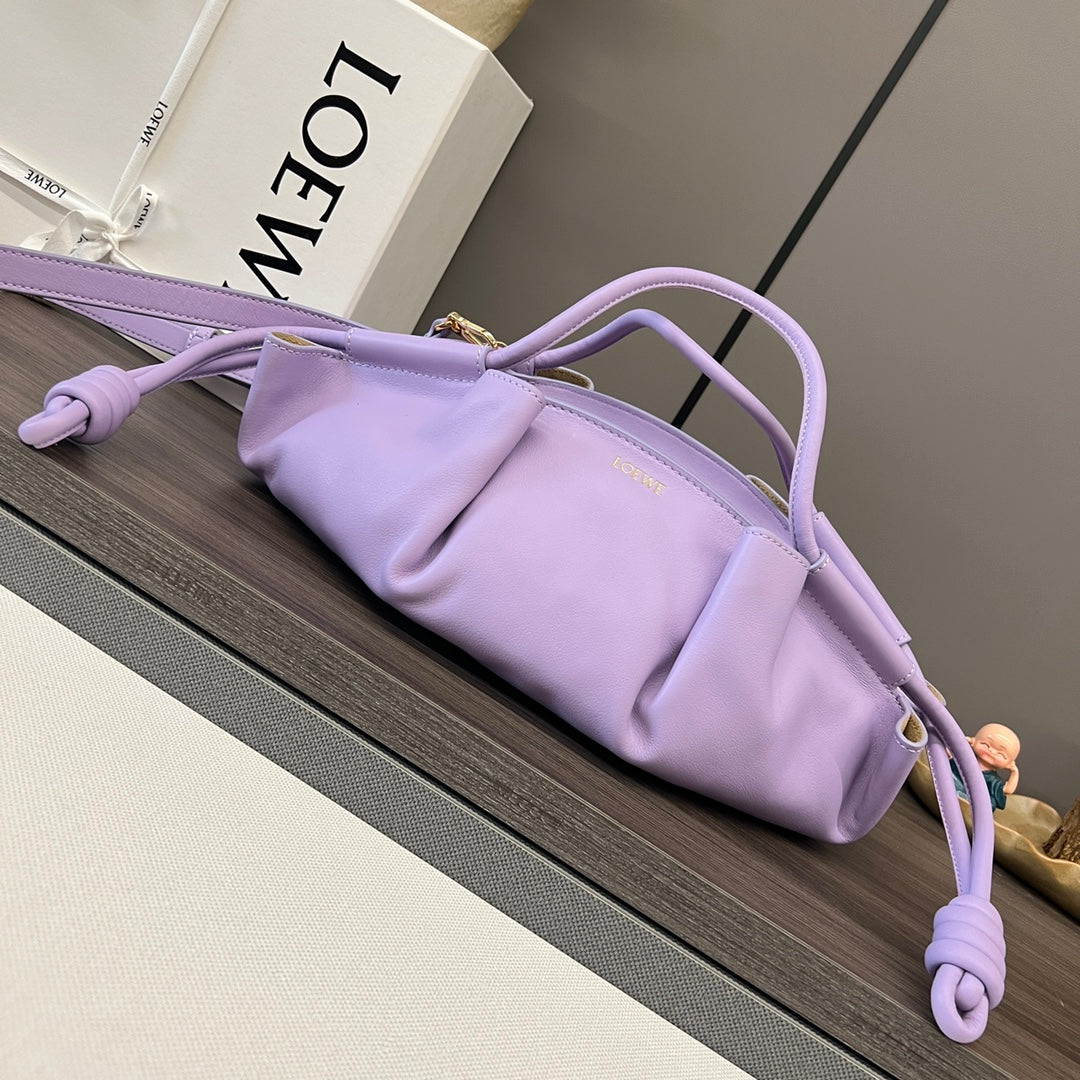 Loewe Small Dumpling Bag 35 Light Purple Calfskin 280649