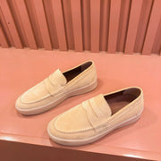 LP RETRO SUMMER WALK LOAFERS PEACH SUEDE