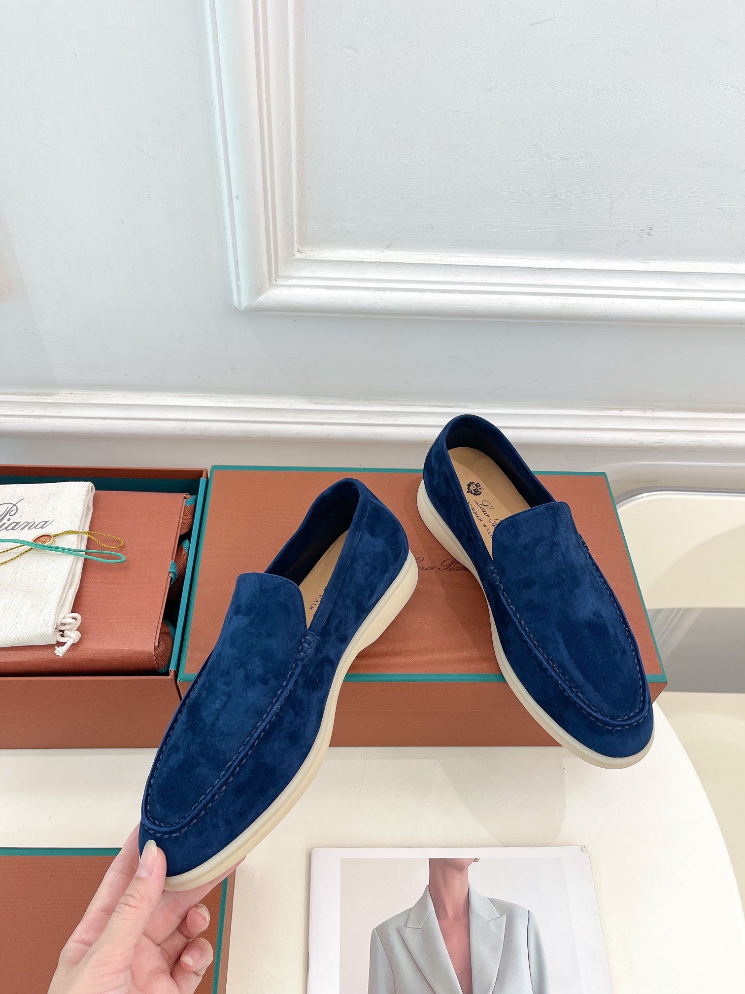LP 2025 Loafer Blue Suede