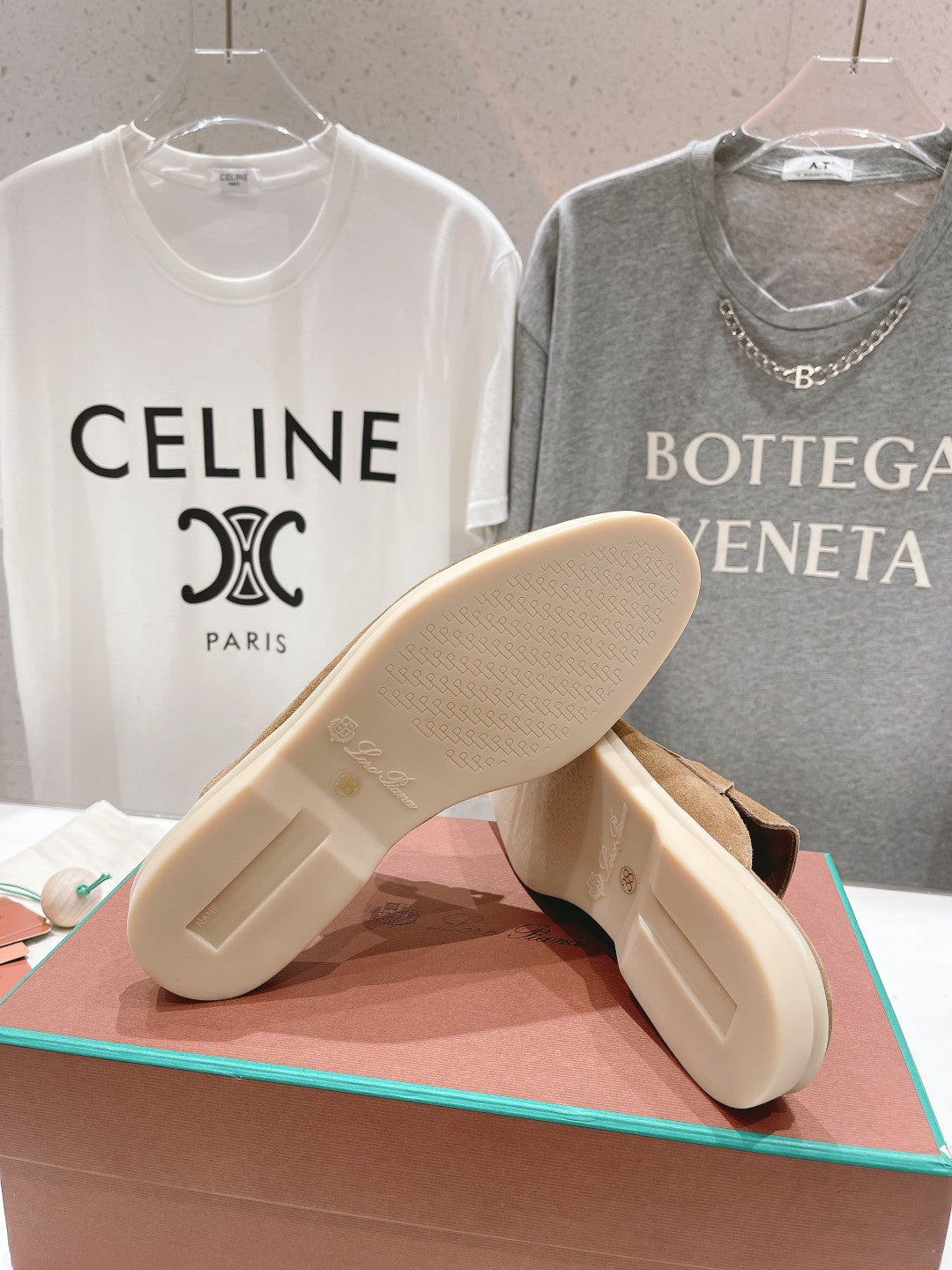 LP CHARMS WALK BABOUCHE LOAFERS COPPER SUEDE