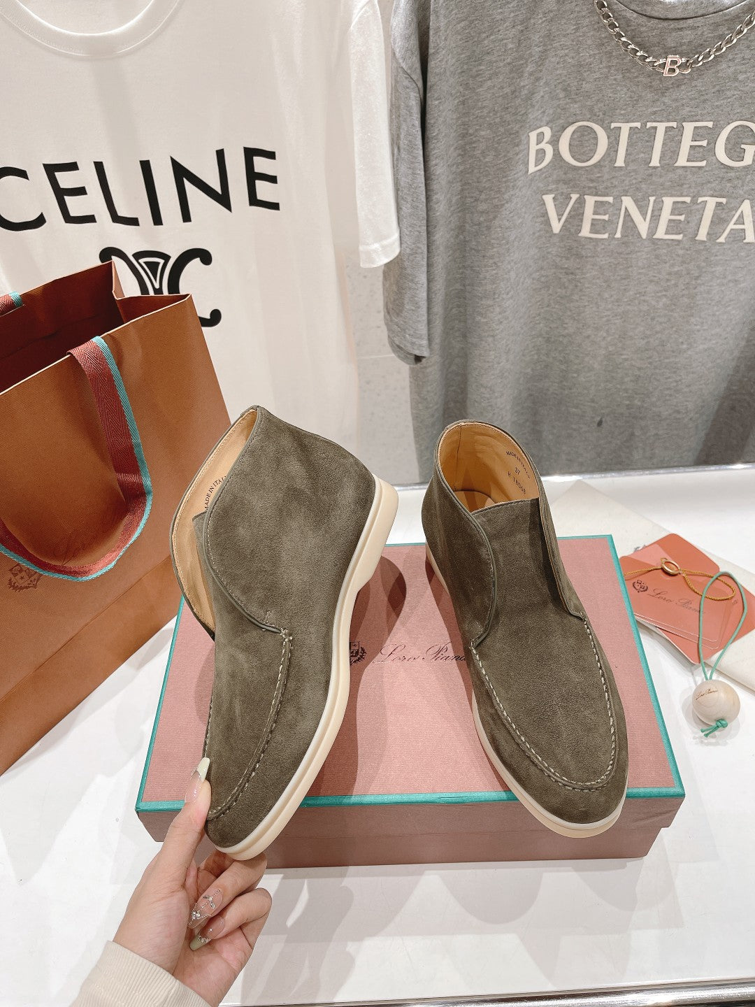 LP HIGH TOP OPEN WALK LOAFERS PEANUT SUEDE