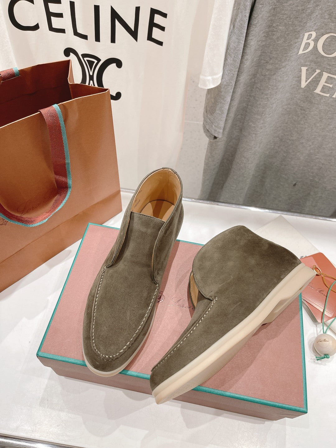 LP HIGH TOP OPEN WALK LOAFERS PEANUT SUEDE