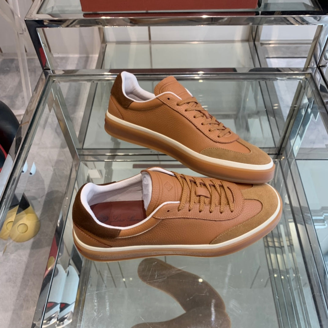 LP TENNIS WALK SNEAKERS TAWNY CALFSKIN