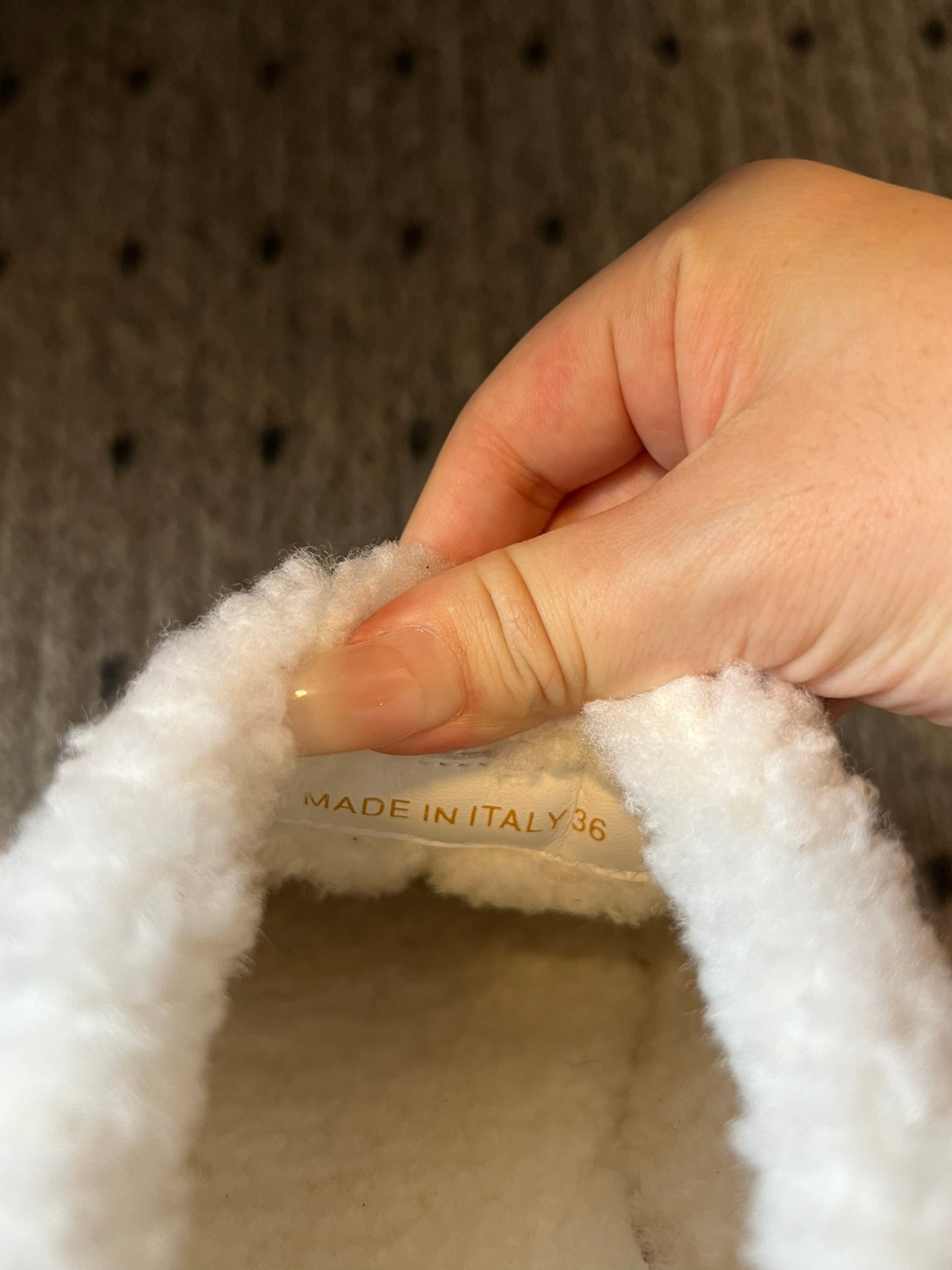 Prada 25s Furry Half-Cover Slippers Brown Suede And Wool 538428