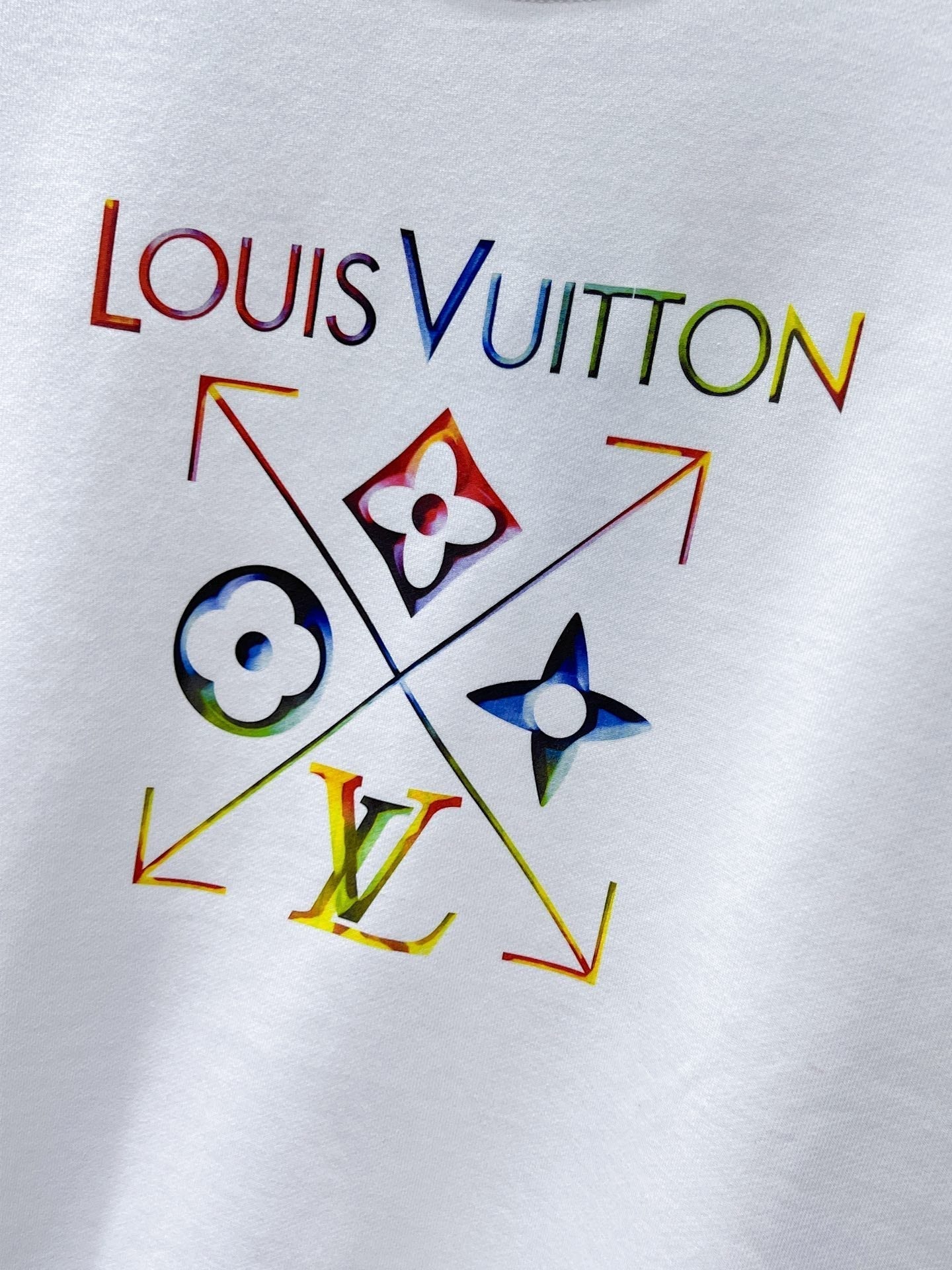 LV SWEATER IN WHITE COTTON 238811