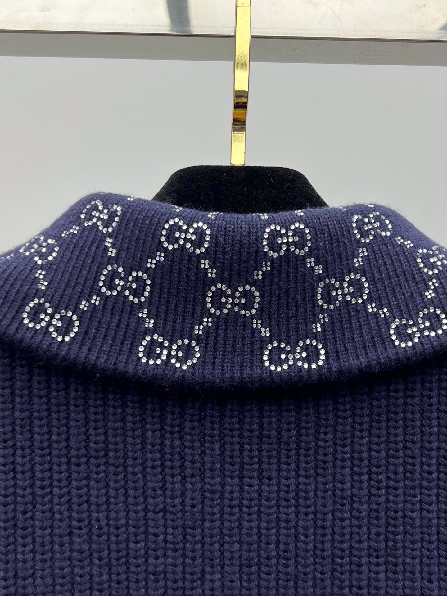 GG 25 Jacket Navy Blue Wool 0030