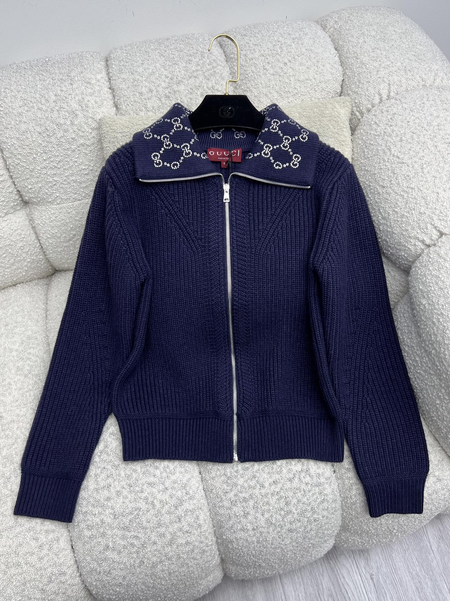 GG 25 Jacket Navy Blue Wool 0030