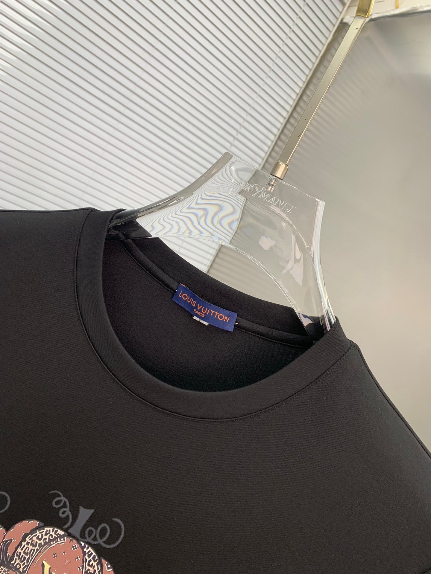 LONG-SLEEVE T-SHIRT BLACK COTTON 239578