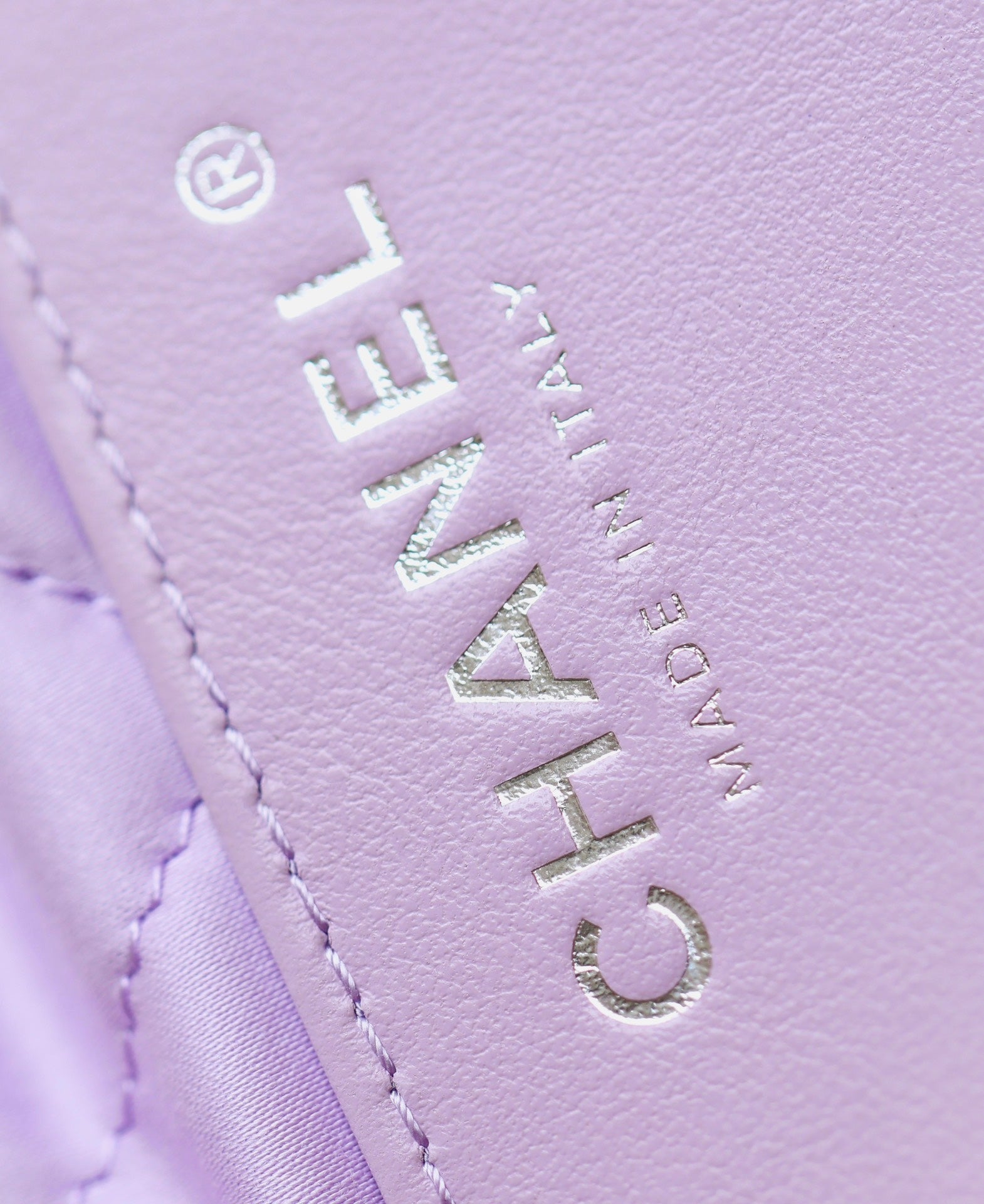 25C Hobo 22 Bag 19cm Violet Metalic Lambskin