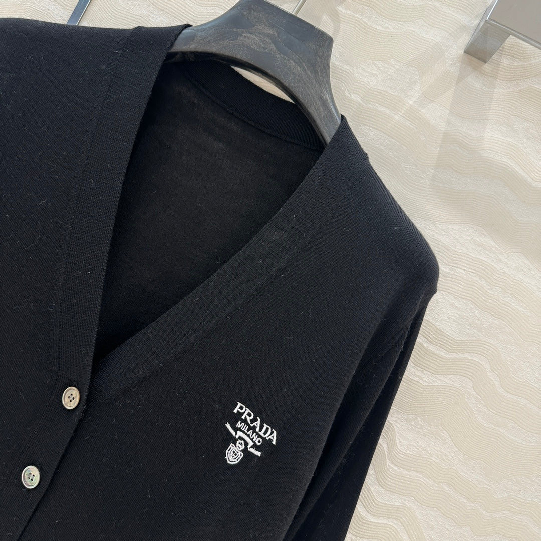 Prada 25 Cardigan Black Wool