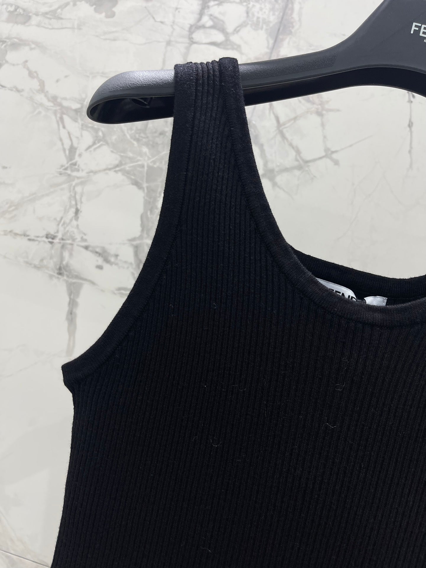 Fendi Knitted Vest Black Cotton