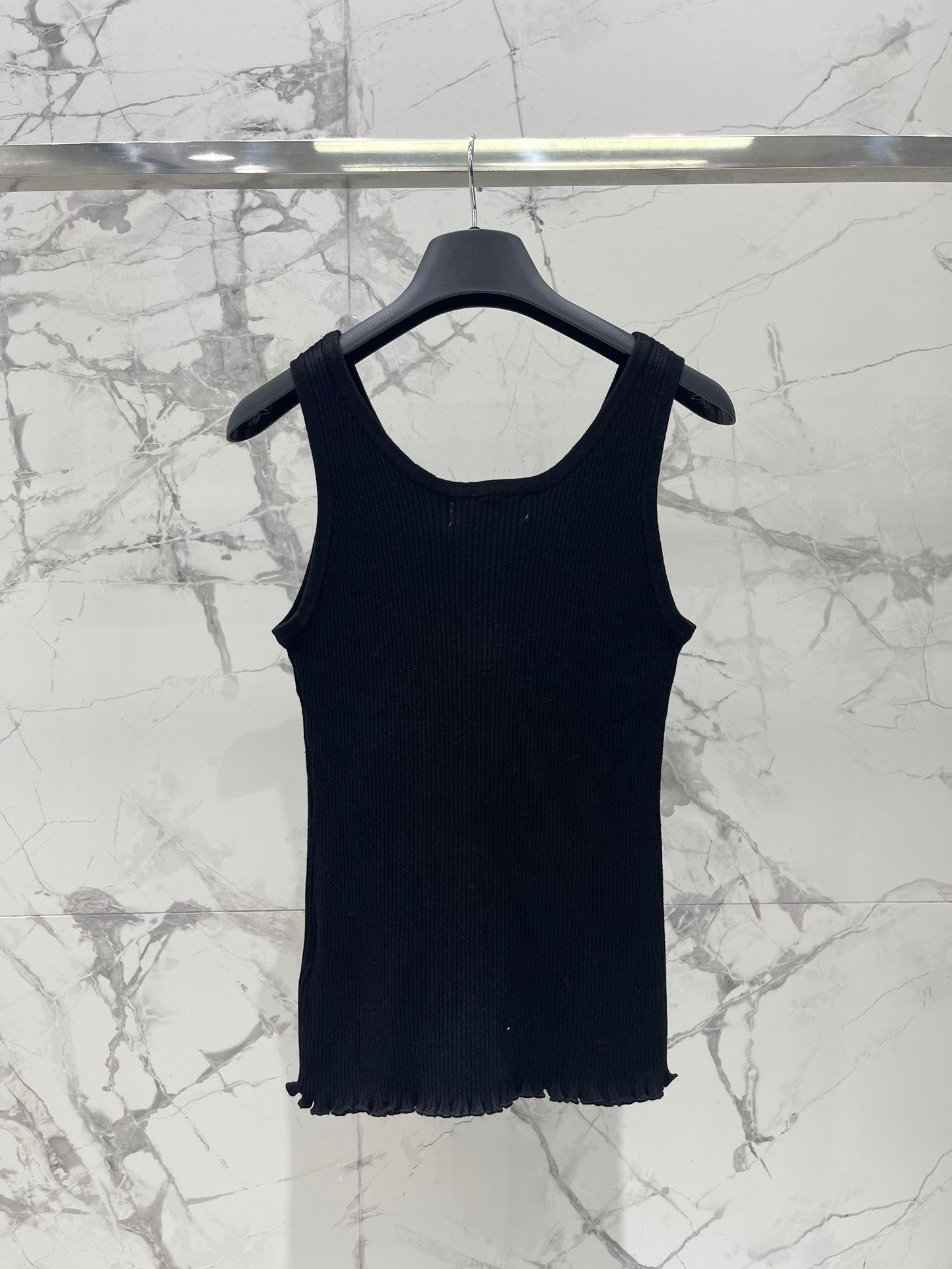 Fendi Knitted Vest Black Cotton