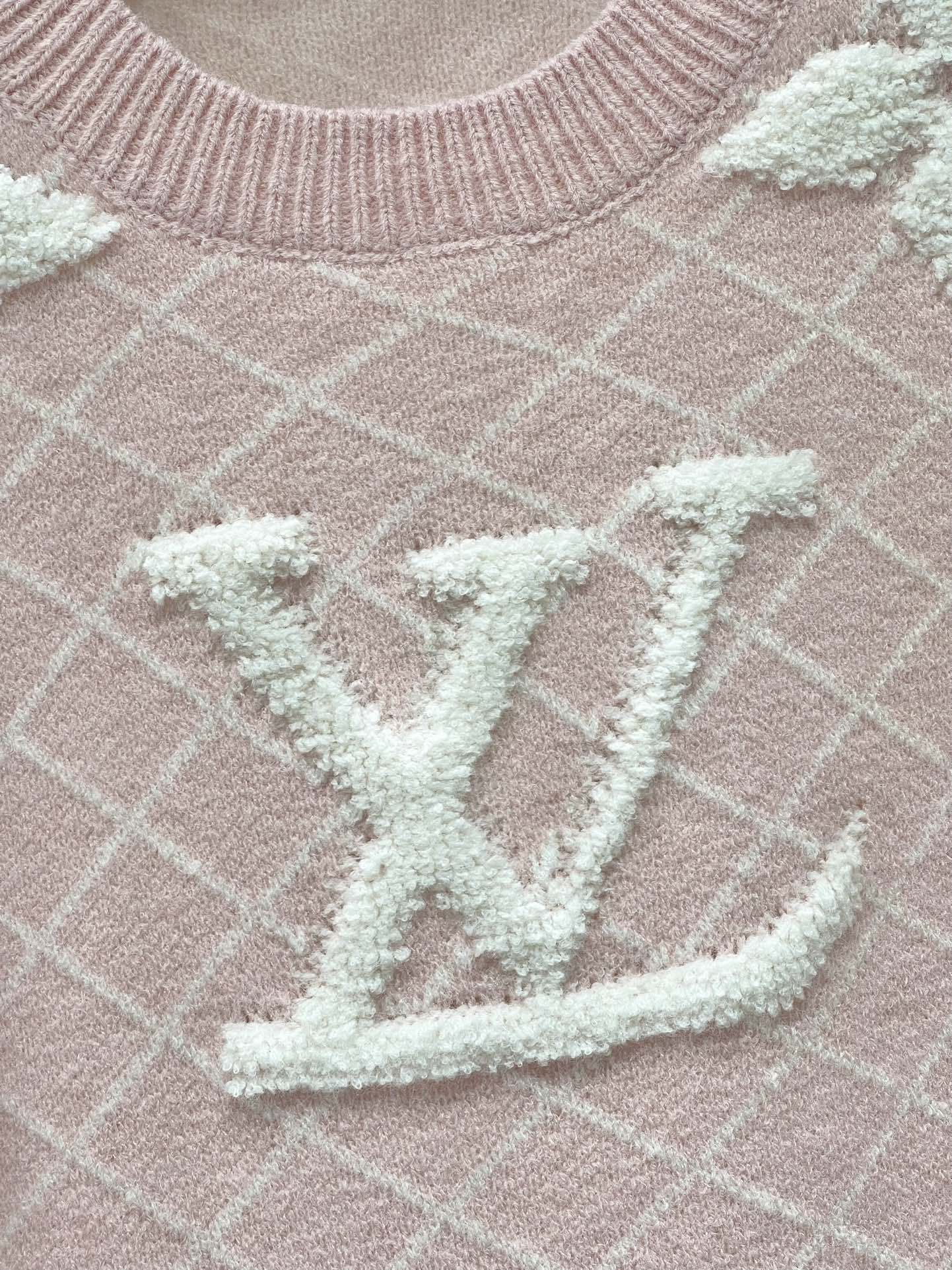 LV Flower T Shirt Pink  Polyamide Wool