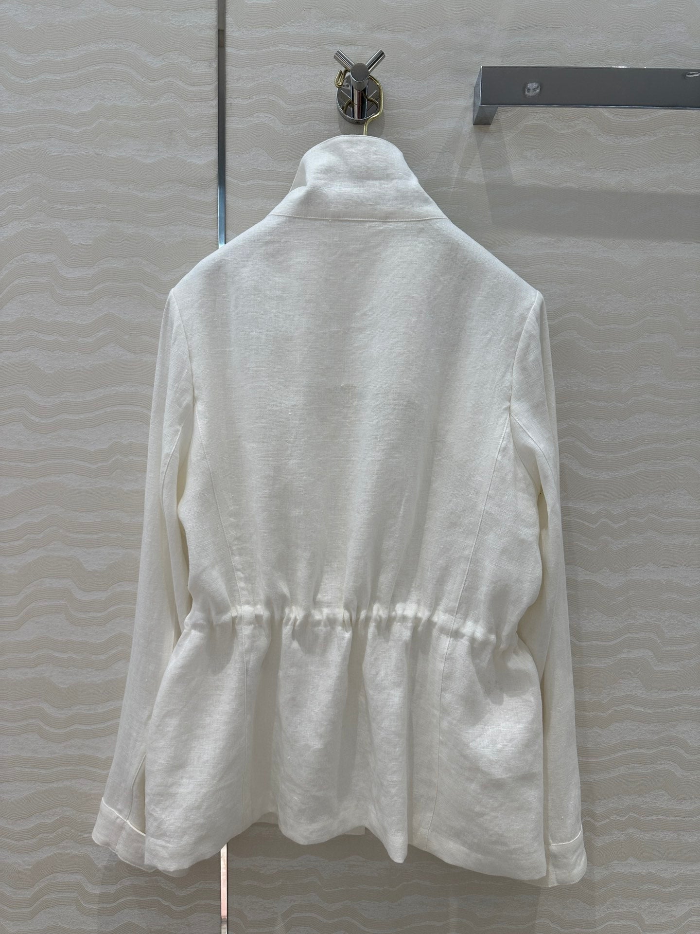 LP 25 Stand-up Collar Jacket White Linen 265165