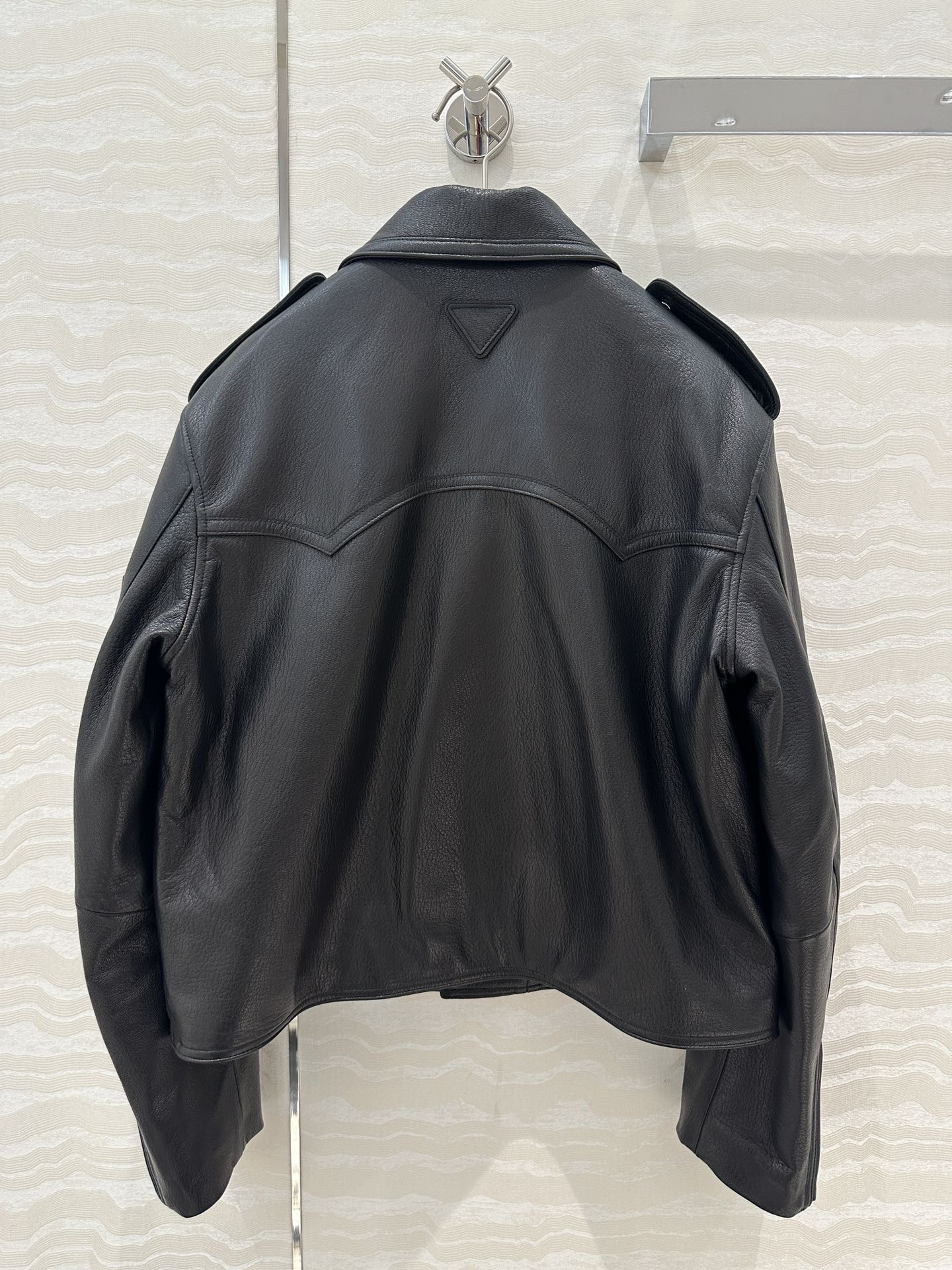 Prada Jacket Black Lamnskin