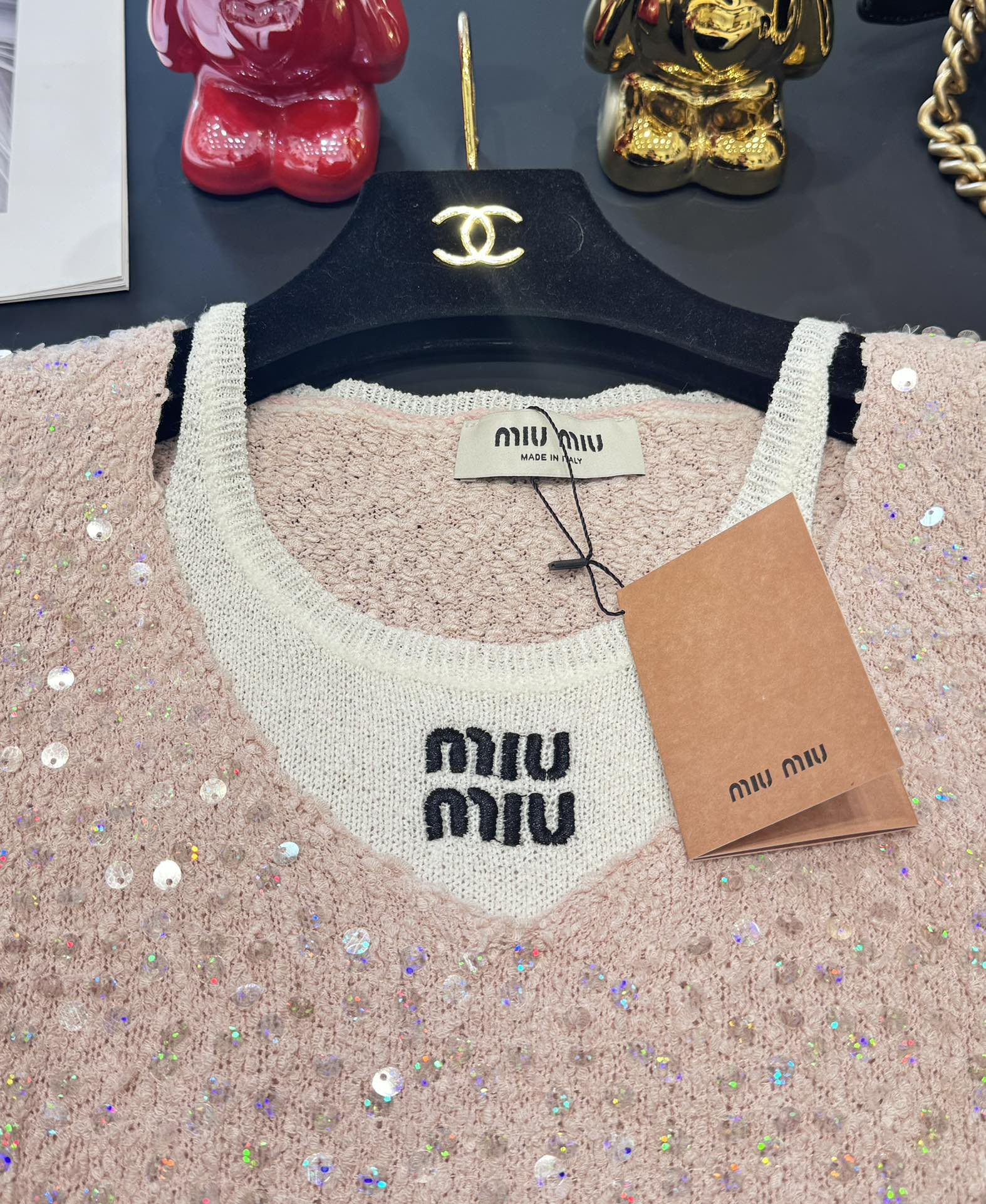 Miu 25 V- Neck Shirt Wool 232747