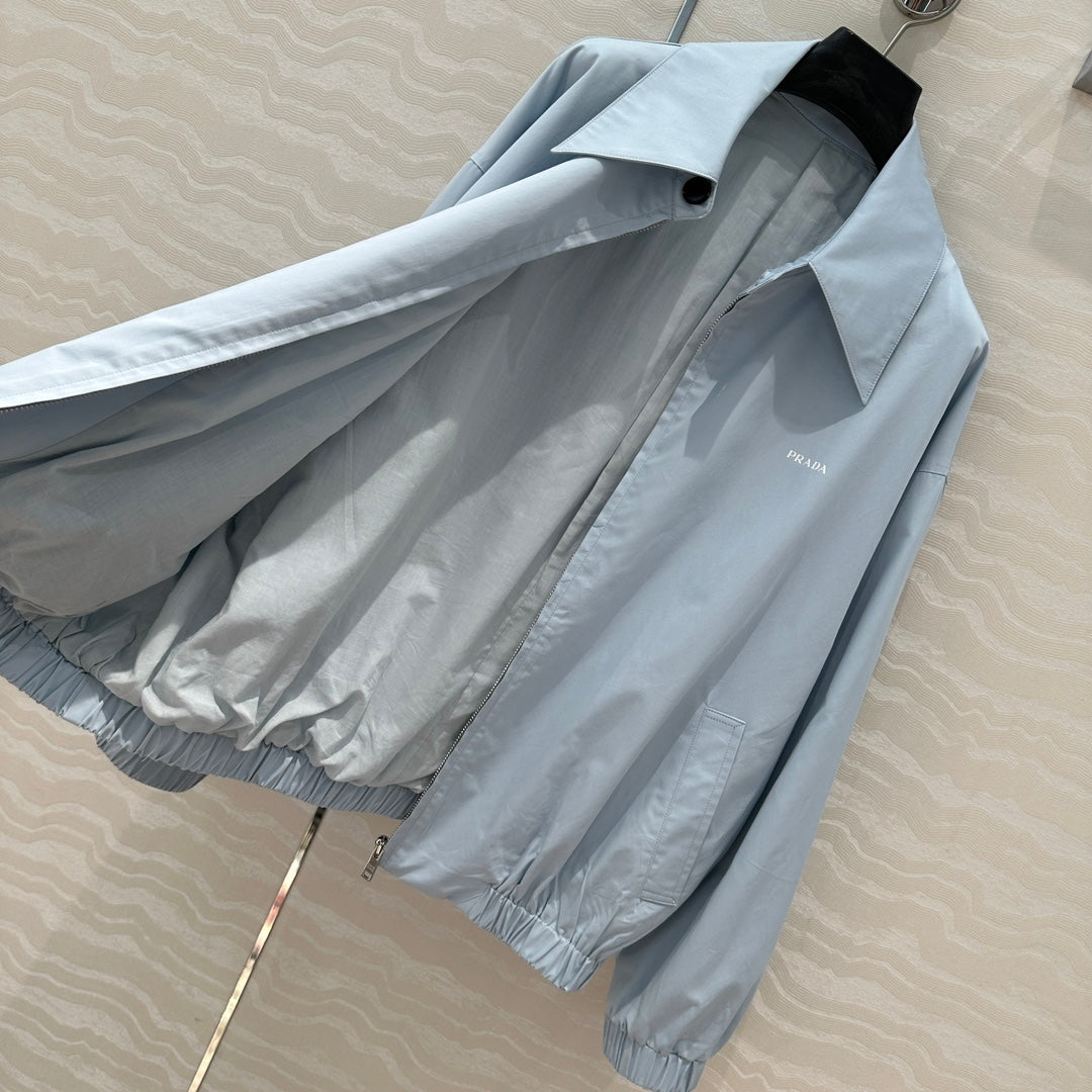 Prada Old Cadre Jacket Blue Cotton