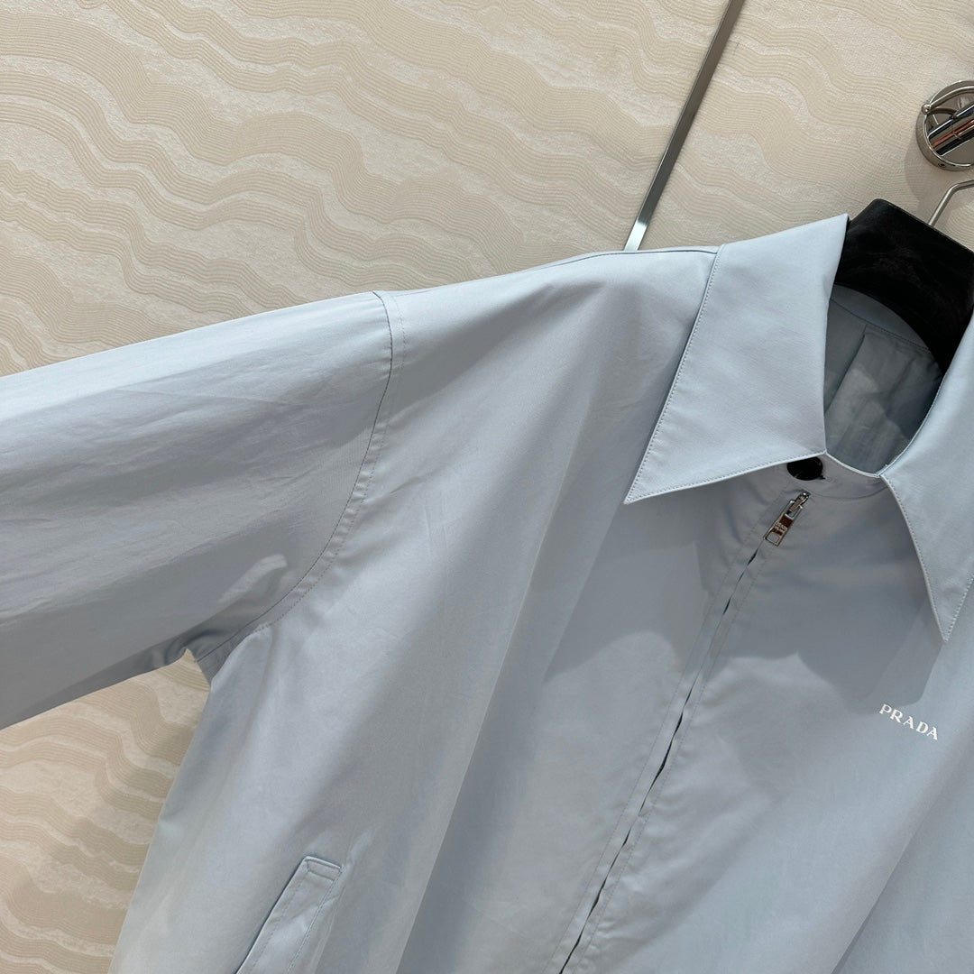 Prada Old Cadre Jacket Blue Cotton