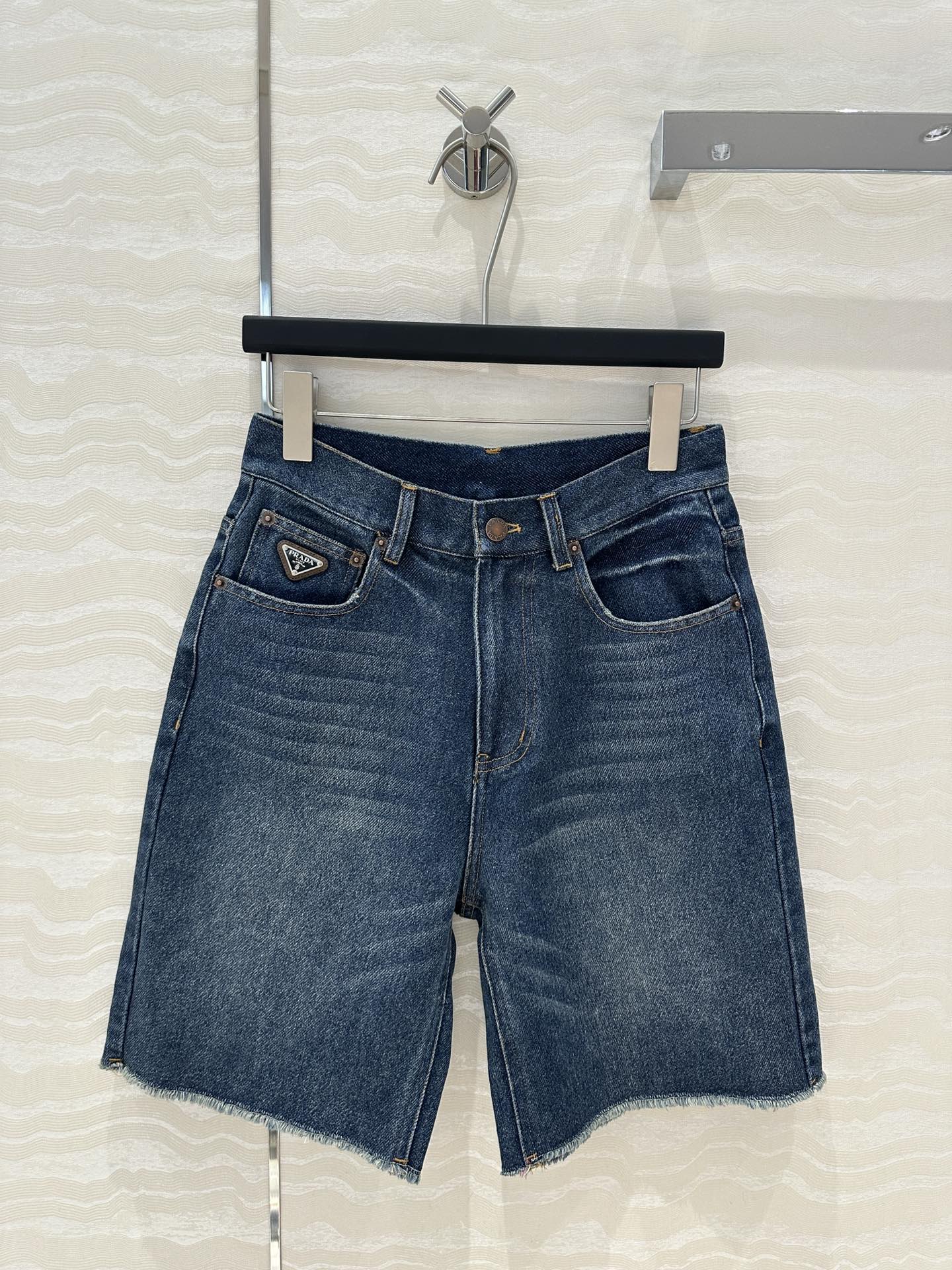 Prada Denim Short Blue cotton