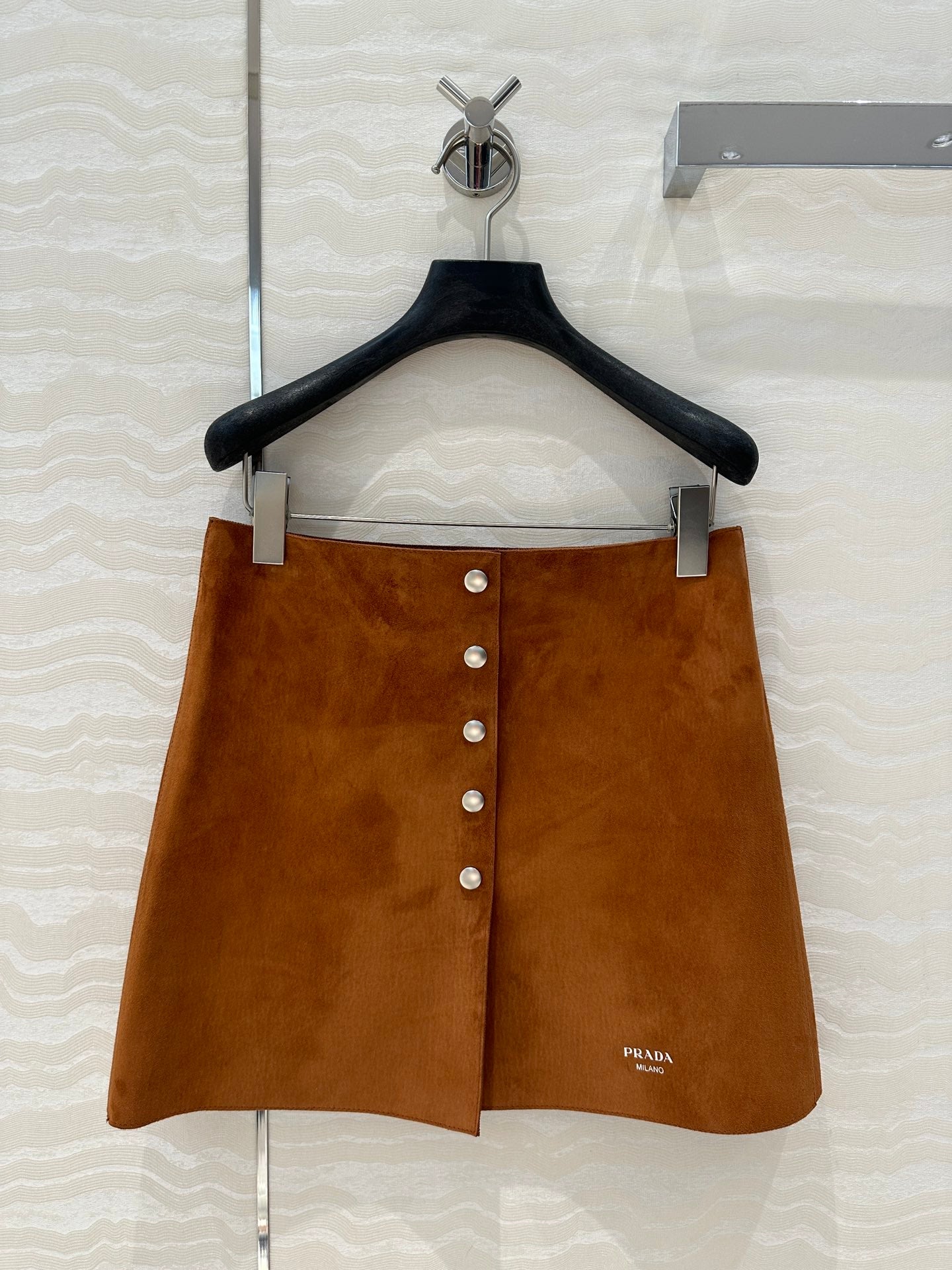 Prada Skirt Brown Lambskin