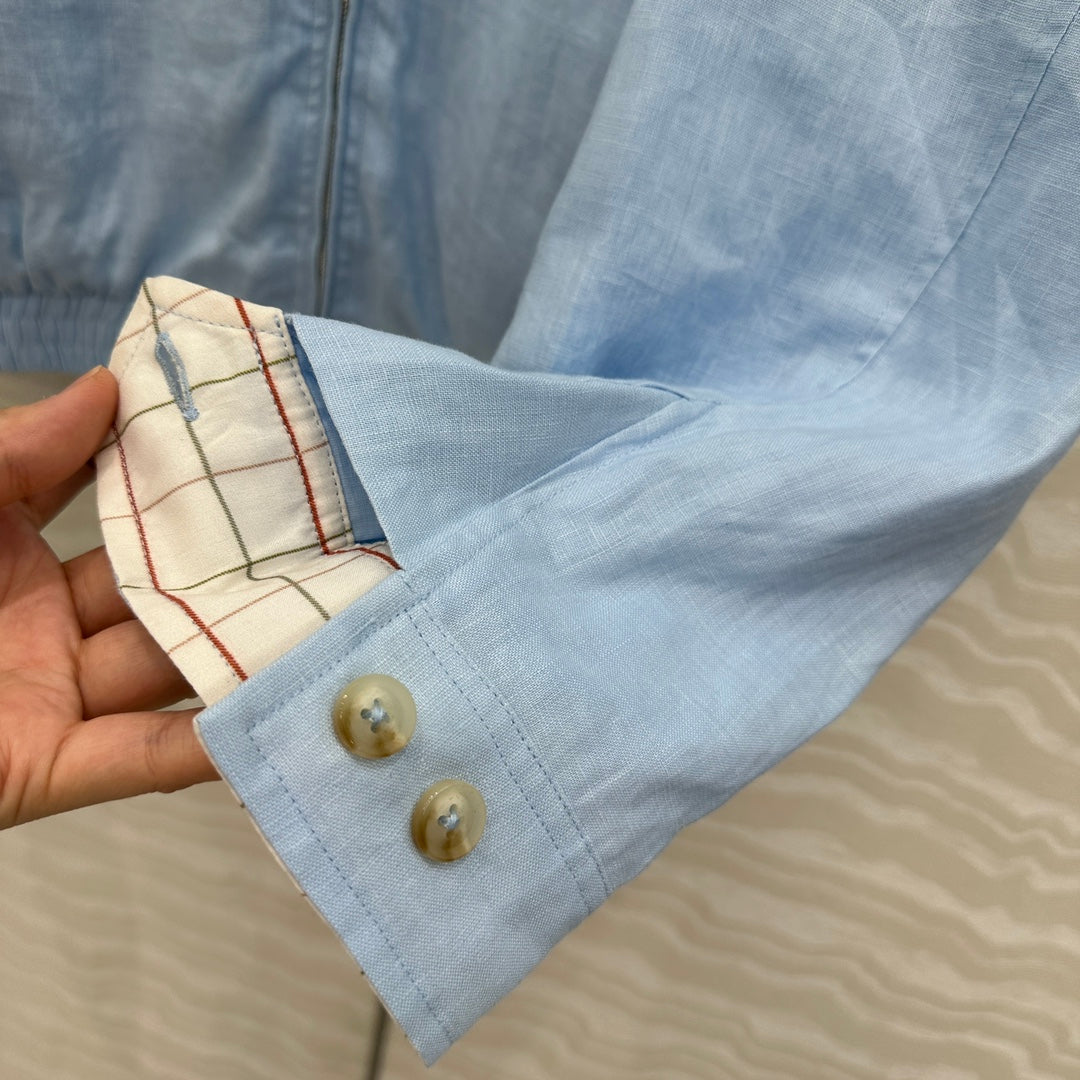 LP 25 Jacket Blue Linen Cotton 280844