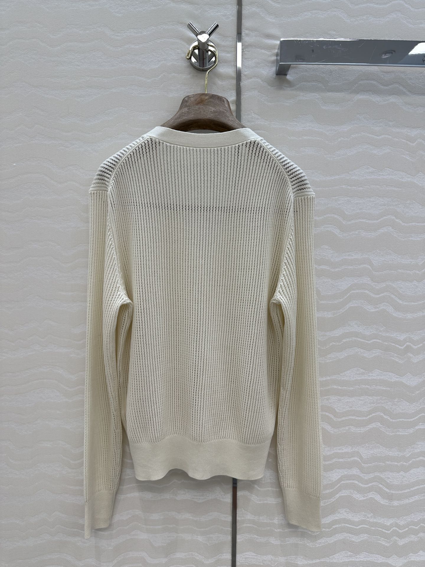 LP 25 V-neck Cardigan Cream Cotton 265177