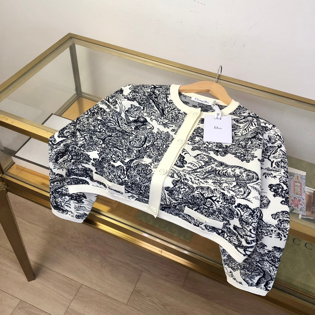 CD 25 Sauvage Print Short Jacket 296209