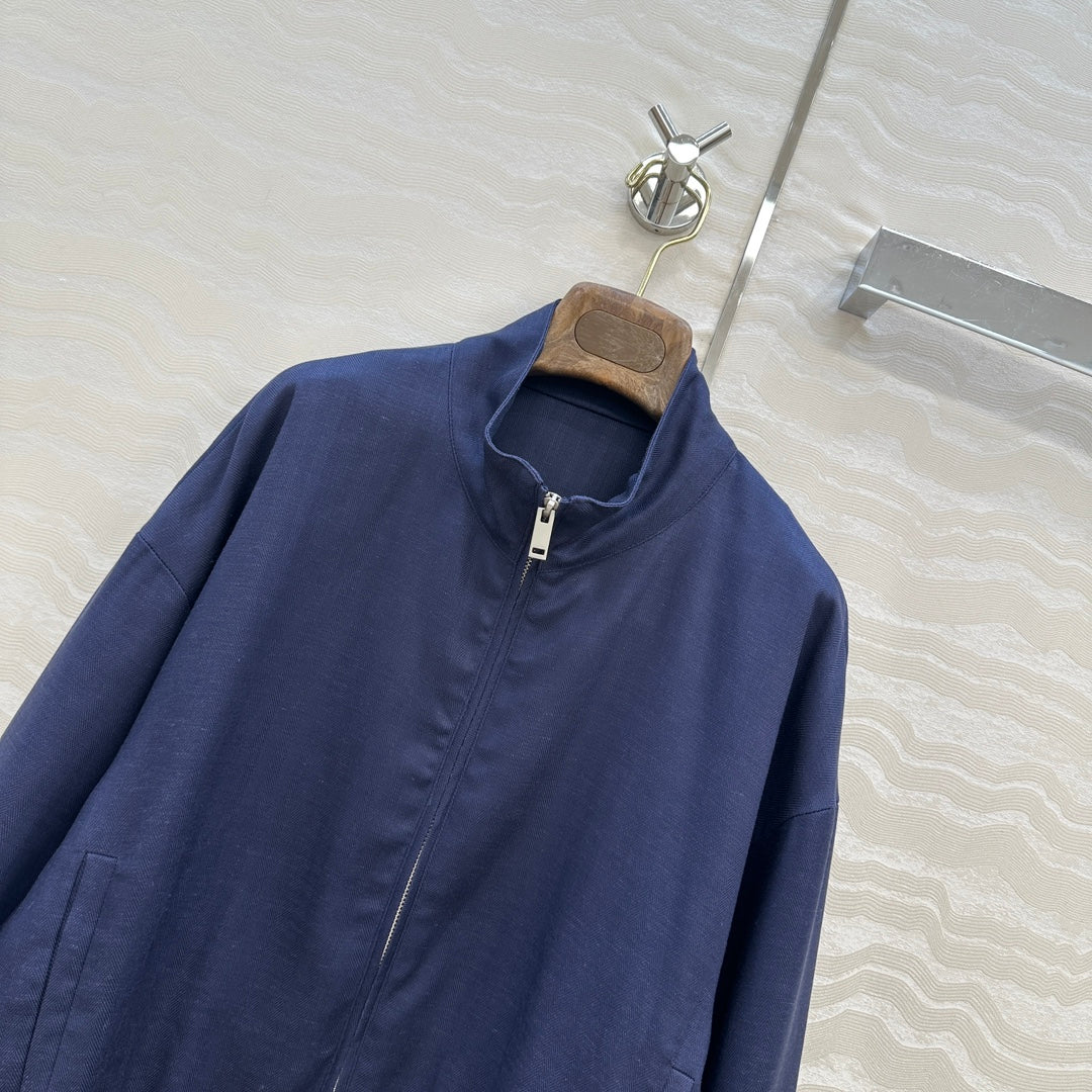 LP 25  Jacket Blue Tencel Linen 293153