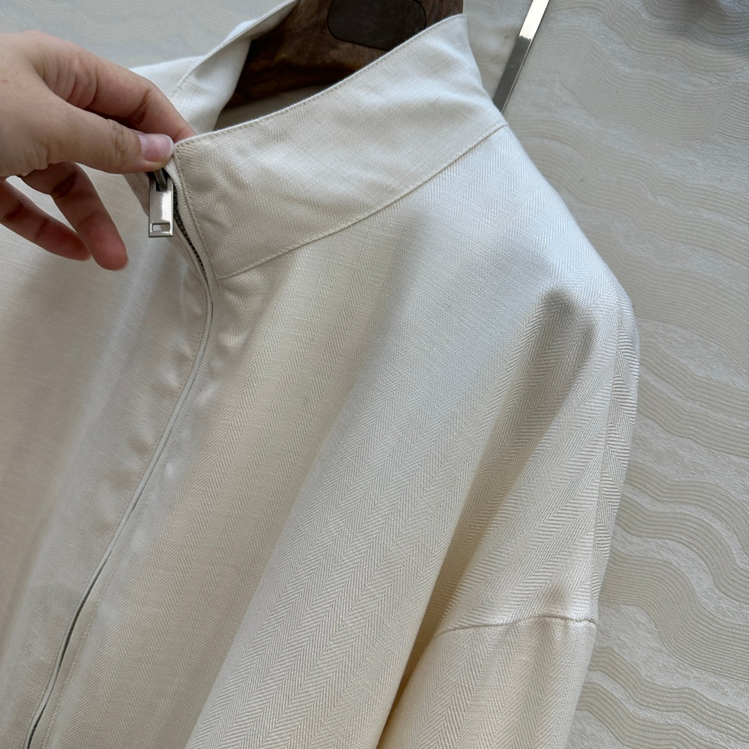 LP 25  Jacket White Tencel Linen 293149