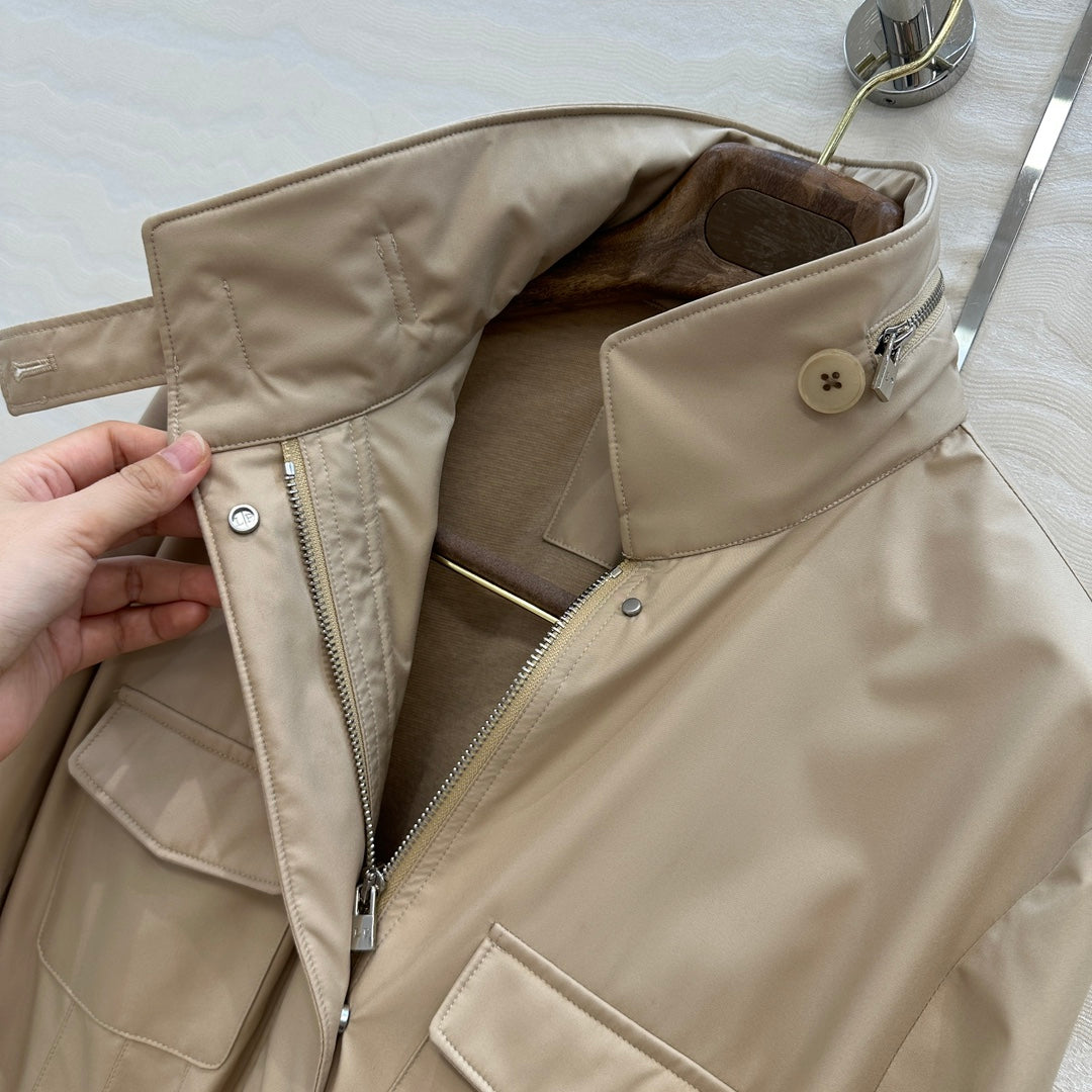 LP 25 LP Traveler Windproof Jacket Beige Fabric Leather 297491