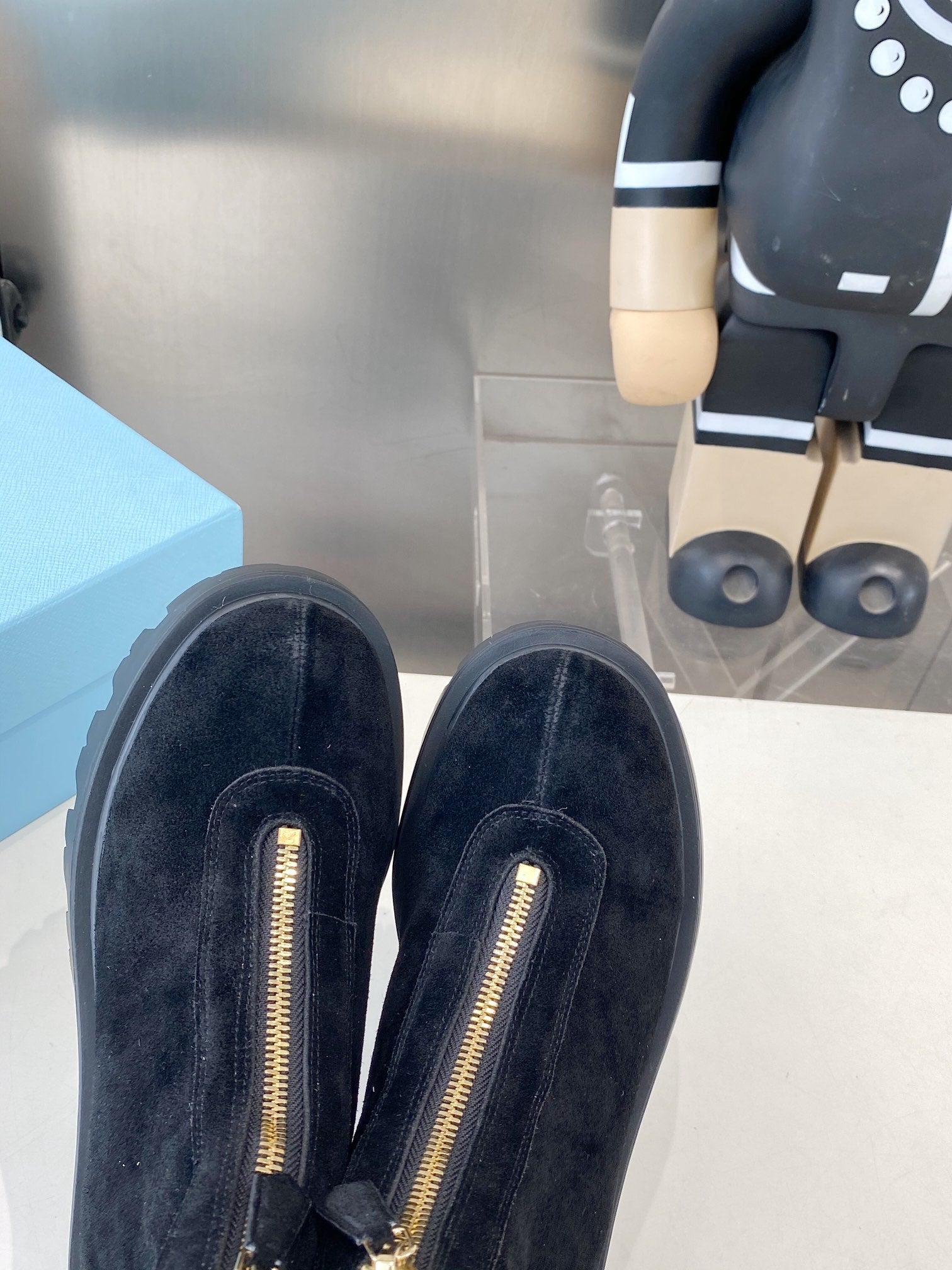 PRA classic slip-on boots black suede 479023