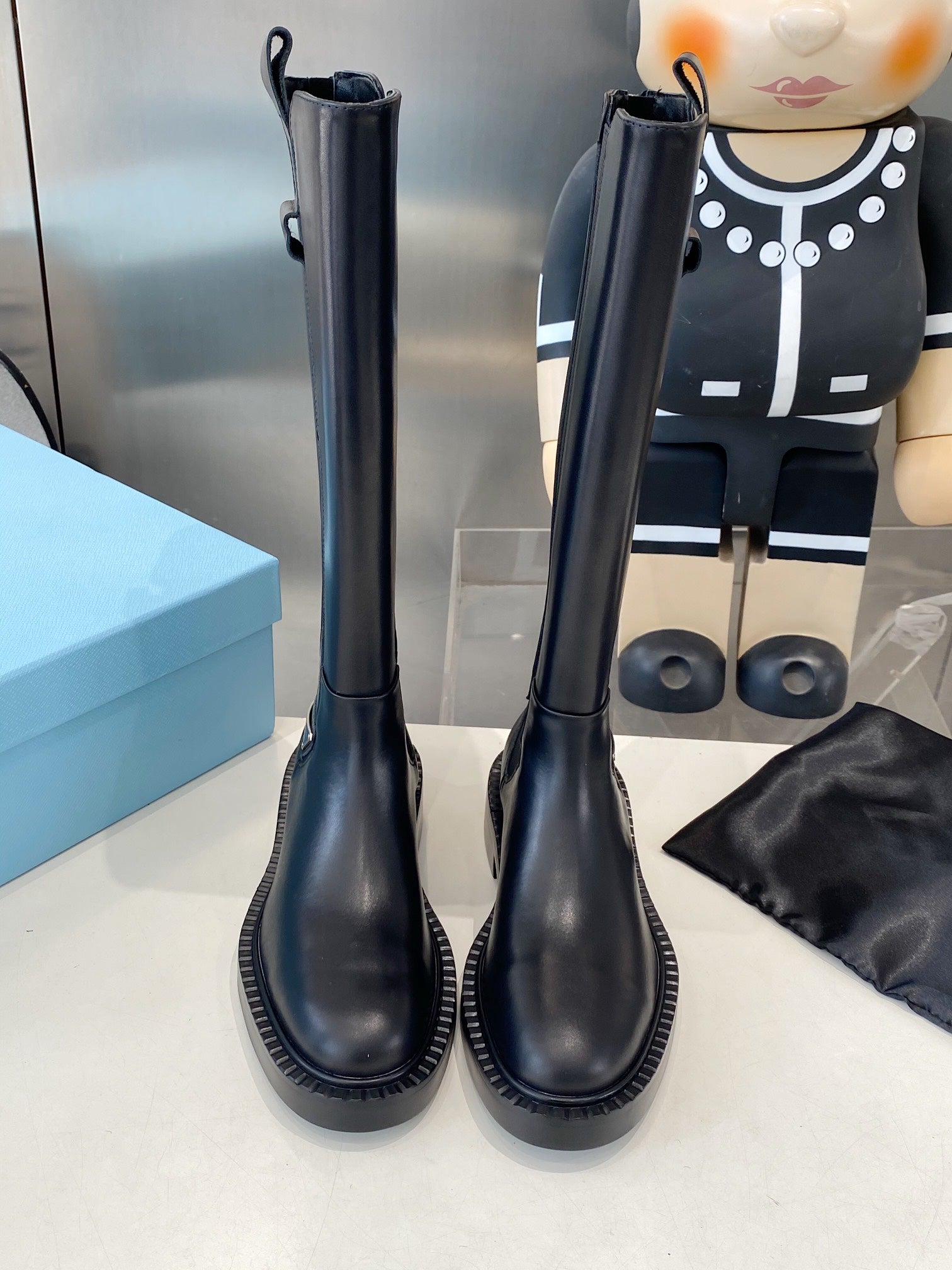 PRA high boots black cowhide 479030