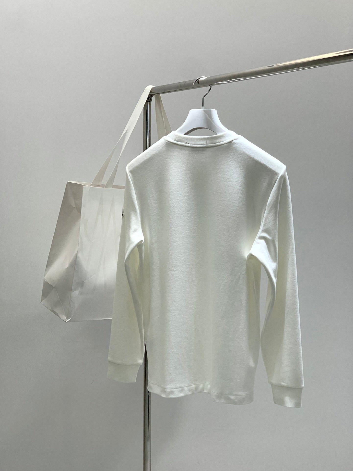 MC 2025 Long-sleeved T-shirt White Cotton